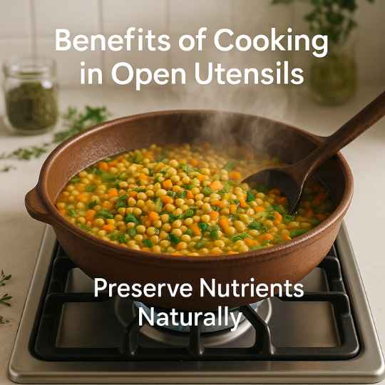 Benefits of Open Utensils Cooking