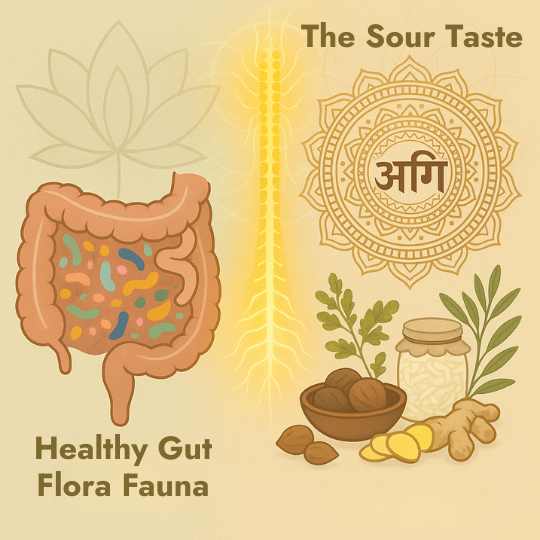 Pre-pro biotics_Ayurveda (Sour taste) & Modern Science (Healthy Gut Flora & Fauna)
