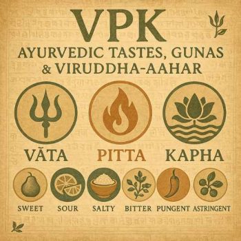 VPK, Ayurvedic Tastes & Gunas | Concept of Viruddha Ahara